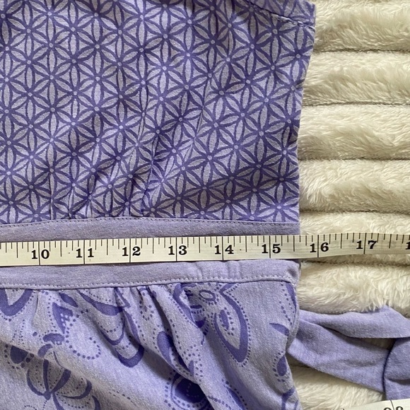 Athleta Vyasa Sleeveless Layered knee Length Scoopneck  Flower Dress Sz: Medium - Picture 7 of 11